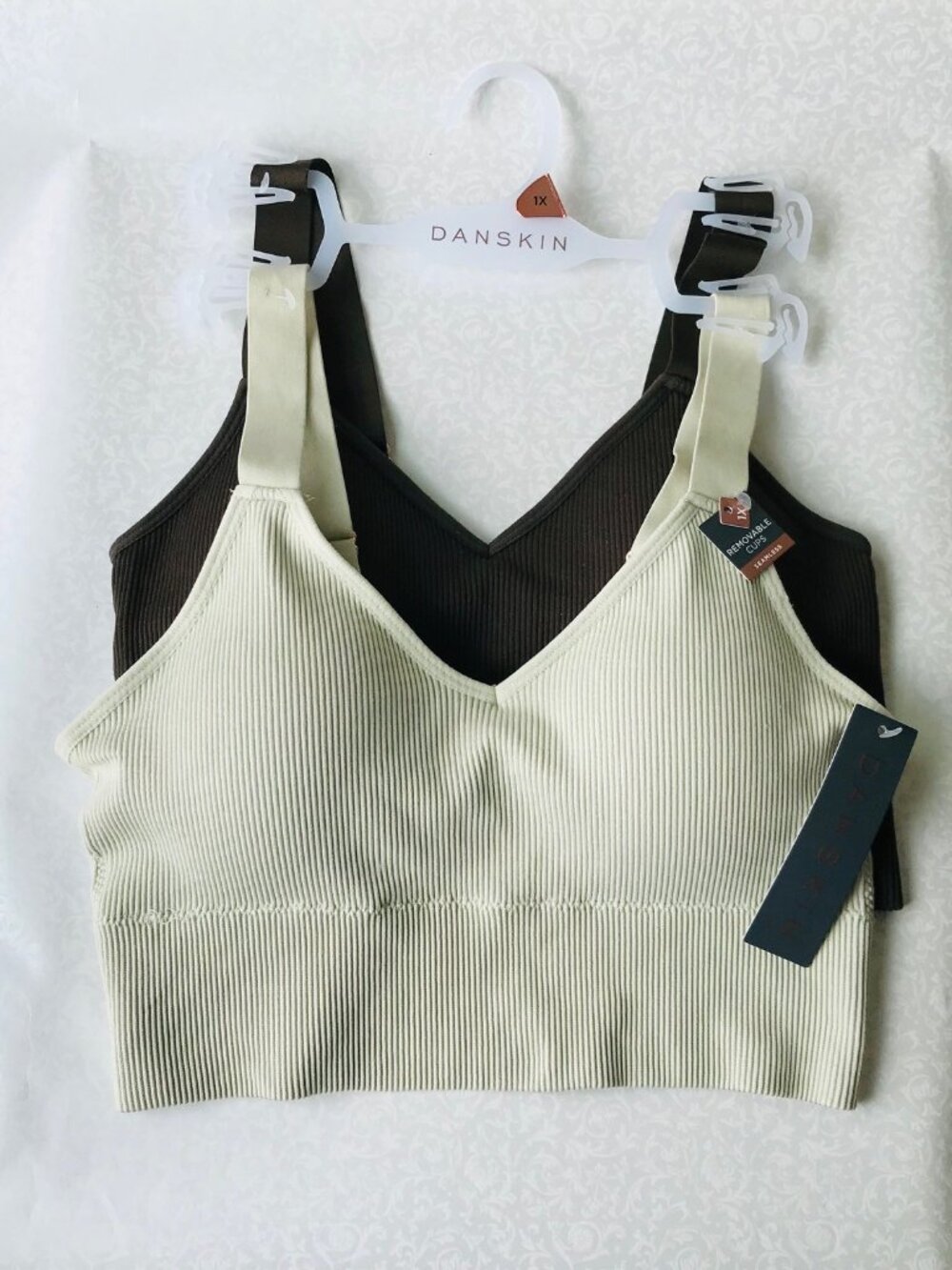 Danskin Intimates  BRAS, Removable Pads , 2-set ,Size : 1XL MSRP: $36
